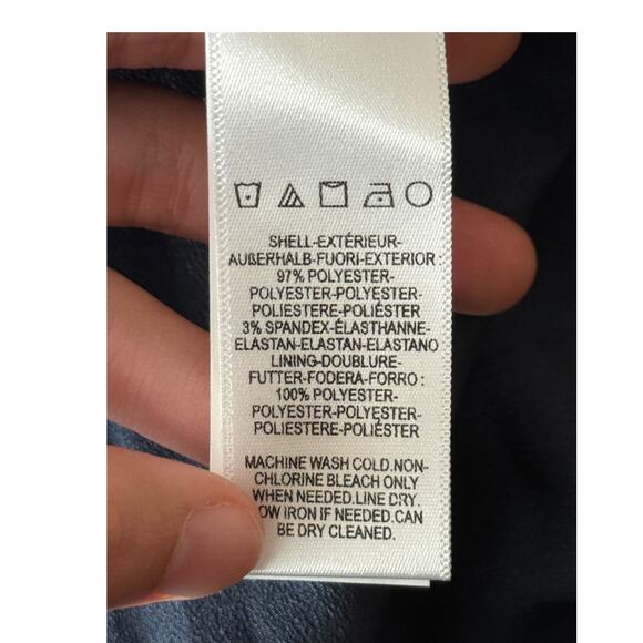 Dress the Population Monroe Side Slit Gown dress navy blue size X-Large XL - Picture 5 of 7